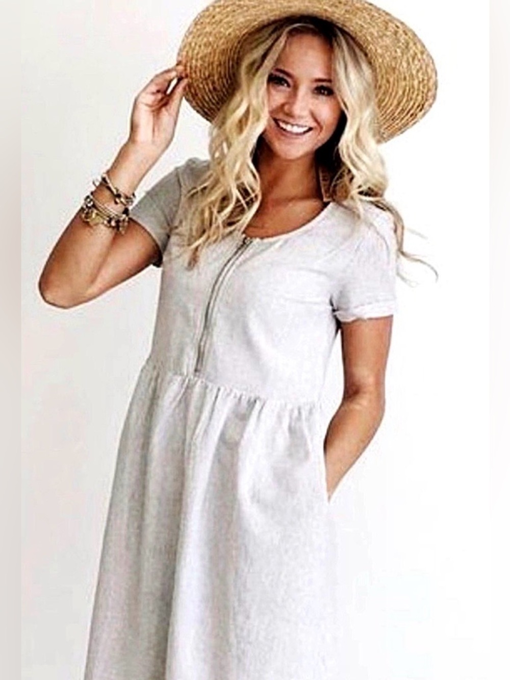 Roolee Stripped Babydoll Boho Dress